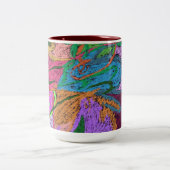 Abstrakt Zweifarbige Tasse (Mittel)