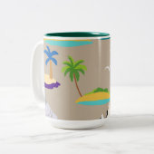 Abstrakt Zweifarbige Tasse (Vorderseite Links)