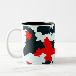 Abstrakt Zweifarbige Tasse