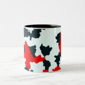 Abstrakt Zweifarbige Tasse (Mittel)