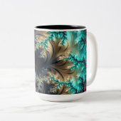 Abstrakt Zweifarbige Tasse (VorderseiteRechts)