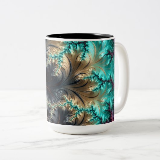 Abstrakt Zweifarbige Tasse (VorderseiteRechts)