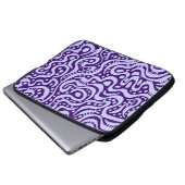 Abstrakte 041211 - Pulver-Blau auf tiefpurpurnem Laptopschutzhülle (Vorne Knopf)