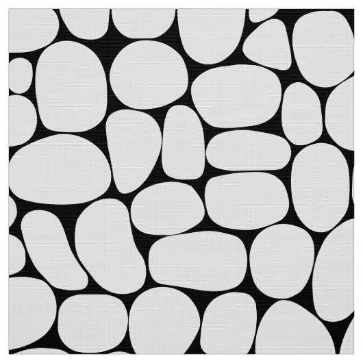 Abstrakte 160417 - Weiß auf Schwarzem Stoff (Muster)