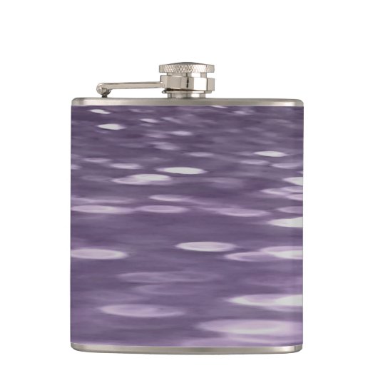 Abstrakte 1: Ultra Violet Shimmer Flachmann (Vorderseite)