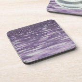 Abstrakte 1: Ultra Violet Shimmer Getränkeuntersetzer (Linke Seite)
