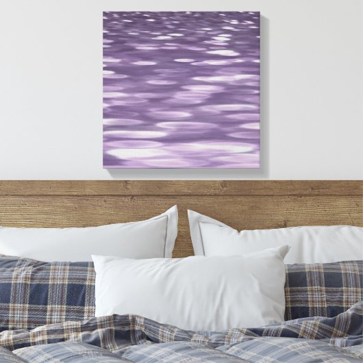 Abstrakte 1: Ultra Violet Shimmer Leinwanddruck (Insitu (Schlafzimmer))