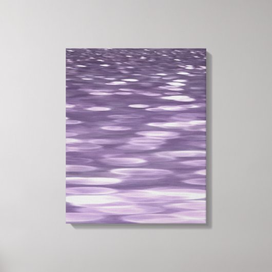 Abstrakte 1: Ultra Violet Shimmer Leinwanddruck (Vorderseite)