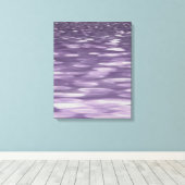 Abstrakte 1: Ultra Violet Shimmer Leinwanddruck (Insitu (Holzboden))