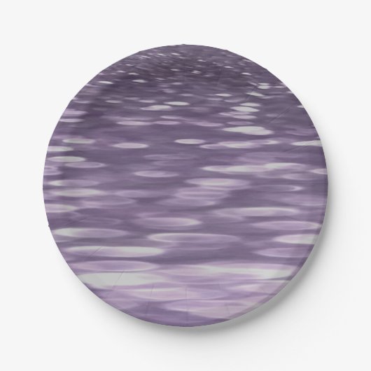 Abstrakte 1: Ultra Violet Shimmer Pappteller (Vorderseite)