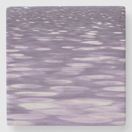 Abstrakte 1: Ultra Violet Shimmer Steinuntersetzer (Vorderseite)