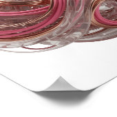 ABSTRAKTE 3D-DARSTELLUNG EINER KOMPLEXEN FORM MIT  POSTER (Ecke)