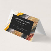 Abstrakte 3D Deep Marble Business Card Visitenkarten (Rückseite)