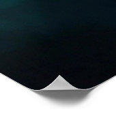 Abstrakte 3D-facettierte Mosaikkugel Poster (Ecke)