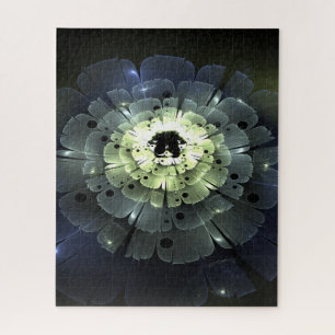 Abstrakte 3D-Fraktal-Blume Puzzle