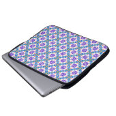 Abstrakte 3D-Illustration des modernen Pattern3d i Laptopschutzhülle (Vorne Knopf)
