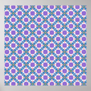 Abstrakte 3D-Illustration des modernen Pattern3d i Poster