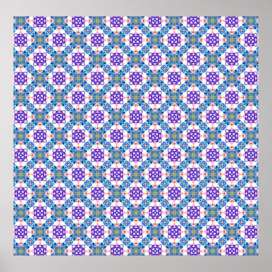 Abstrakte 3D-Illustration des modernen Pattern3d i Poster (Vorne)