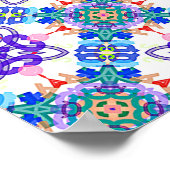 Abstrakte 3D-Illustration des modernen Pattern3d i Poster (Ecke)