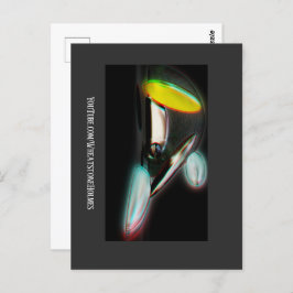 Abstrakte 3D Postkarte