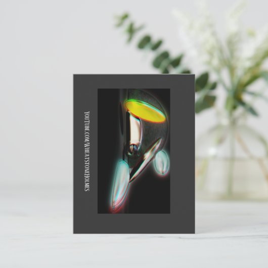 Abstrakte 3D Postkarte (Stehend Vorderseite)