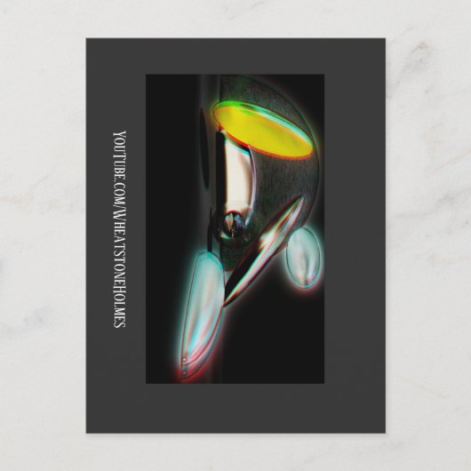 Abstrakte 3D Postkarte (Vorderseite)