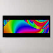 Abstrakte 3D-Regenbogenkunst Poster (Vorne)