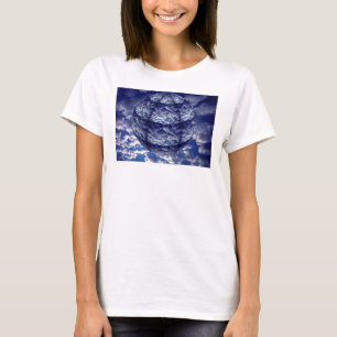 Abstrakte 3D-Wolkenkugel T-Shirt