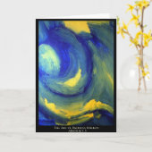 Abstrakte 5 karte (Gelbe Blume)