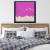 Abstrakte #757 Stretched Leinwand Art Print (Insitu (Schlafzimmer))