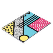 Abstrakte 80er-Memphis Pop-Grafikstil Notizblock (Linke Seite)