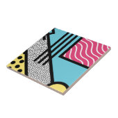 Abstrakte 80ermemphis-Popkunst-Artgraphiken Fliese (Seite)
