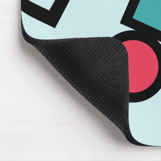 Abstrakte 80ermemphis-Popkunst-Artgraphiken Mousepad (Ecke)