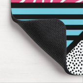 Abstrakte 80ermemphis-Popkunst-Artgraphiken Mousepad (Ecke)