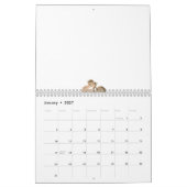 Abstrakte Abbildung eines Zweiges in hellbeige Kalender (Jan 2027)