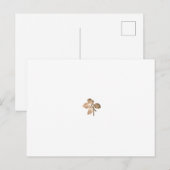 Abstrakte Abbildung eines Zweiges in hellbeige Postkarte (Vorne/Hinten)
