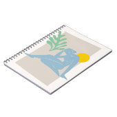 Abstrakte Abbildung mit Sun-Notebook Notizblock (Linke Seite)