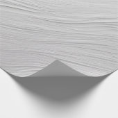 Abstrakte, abgerundete Waves in weißen Farbtönen Geschenkpapier (Ecke)