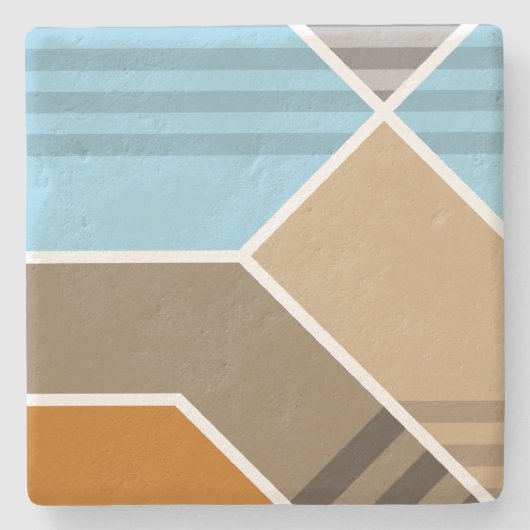 Abstrakte Ableitungszone Steinuntersetzer (Vorderseite)