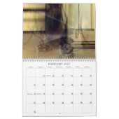 Abstrakte Abmessungen des Wandkalenders Kalender (Feb 2027)