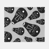 Abstrakte aborigine-Stammesmaske Fleecedecke (Vorderseite (Horizontal))