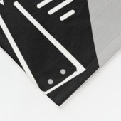 Abstrakte aborigine-Stammesmaske Fleecedecke (Ecke)