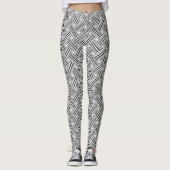 Abstrakte Abrieb und Punkte Leggings (Vorderseite)