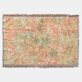 Abstrakte Acer Blätter auf kratzhaltigem Korallenh Decke