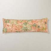 Abstrakte Acer Blätter auf kratzhaltigem Korallenh Seitenschläferkissen (Rückseite)