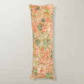 Abstrakte Acer Blätter auf kratzhaltigem Korallenh Seitenschläferkissen (Vorderseite Vertikal)