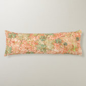 Abstrakte Acer Blätter auf kratzhaltigem Korallenh Seitenschläferkissen (Vorderseite)