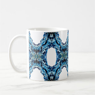 Abstrakte Acryl-Kunststoff-Guss-Kunst in Abgrundbl Kaffeetasse