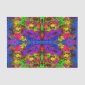 Abstrakte Acryl-Neonfarben-Farbspritzer-Splash Seidenpapier (Vorderseite)