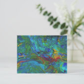 Abstrakte Acryl-OM1 Postkarte (Stehend Vorderseite)